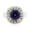 Image 1 : 14KT White Gold 2.25ct Tanzanite and Diamond Ring