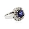 Image 2 : 14KT White Gold 2.25ct Tanzanite and Diamond Ring