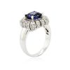Image 3 : 14KT White Gold 2.25ct Tanzanite and Diamond Ring