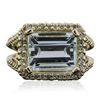 Image 1 : 14KT Yellow Gold 5.06ct Aquamarine and Diamond Ring