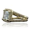 Image 2 : 14KT Yellow Gold 5.06ct Aquamarine and Diamond Ring
