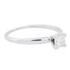 Image 2 : 14KT White Gold 0.40ct Princess Cut Diamond Solitaire Ring
