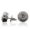 Image 2 : 14KT White Gold 1.30ctw Diamond Stud Earrings