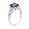Image 3 : 14KT White Gold 2.90ct Sapphire and Diamond Ring
