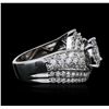 Image 3 : 14KT White Gold 2.44ctw Diamond Ring