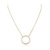 Image 1 : 18KT Yellow Gold 1.35ctw Diamond Pendant With Chain