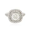 Image 1 : 14KT White Gold EGL Certified 2.45ctw Round Brilliant Cut Diamond Ring