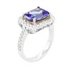 Image 3 : 14KT White Gold 3.19ct Tanzanite and Diamond Ring