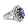 Image 2 : 14KT Two-Tone 4.50ct Tanzanite and Diamond Ring