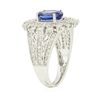 Image 1 : 14KT White Gold 1.95ct Tanzanite and Diamond Ring