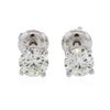 Image 1 : 14KT White Gold 1.03ctw Diamond Solitaire Earrings