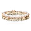 Image 1 : 14KT Three-Tone Gold 6.54ctw Diamond Bracelet