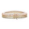 Image 2 : 14KT Three-Tone Gold 6.54ctw Diamond Bracelet