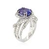 Image 3 : 18KT White Gold 3.36ct Tanzanite and Diamond Ring