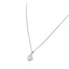 Image 3 : 14KT White Gold 0.96ctw Diamond Pendant With Chain