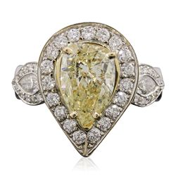 18KT White Gold 4.01ctw Diamond Ring