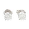 Image 1 : 14KT White Gold 1.35ctw Diamond Stud Earrings