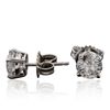 Image 2 : 14KT White Gold 1.99ctw Diamond Stud Earrings
