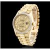 Image 2 : Gents Rolex DayDate 18KT Yellow Gold 0.56ctw Diamond Wristwatch