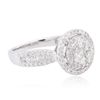 Image 2 : 14KT White Gold 1.39ctw Diamond Ring
