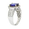Image 3 : 14KT White Gold 1.93ct Tanzanite and Diamond Ring
