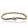 Image 2 : 14KT Yellow Gold 2.38ctw Sapphire and Diamond Bracelet