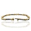 Image 3 : 14KT Yellow Gold 2.38ctw Sapphire and Diamond Bracelet