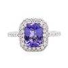 Image 1 : 14KT White Gold 2.03ct Tanzanite and Diamond Ring