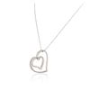 Image 3 : 14KT White Gold 0.86ctw Diamond Pendant With Chain