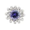 Image 1 : 14KT White Gold 3.36ct Tanzanite and Diamond Ring