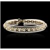 Image 1 : 14KT Yellow Gold 2.23ctw Diamond Tennis Bracelet