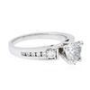 Image 2 : 14KT White Gold 1.02ctw Diamond Ring