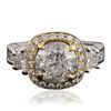 Image 1 : 14KT Two-Tone Gold 4.28ctw Diamond Ring