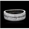 Image 1 : 14KT White Gold 0.91ctw Diamond Ring
