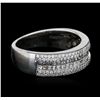 Image 2 : 14KT White Gold 0.91ctw Diamond Ring