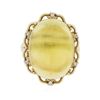 Image 1 : 14KT Yellow Gold Flourite and Diamond Ring