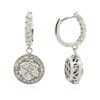 Image 2 : 14KT White Gold 3.26ctw Diamond Earrings