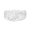 Image 1 : 18KT White Gold 5.46ctw Diamond Bangle Bracelet
