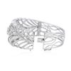 Image 3 : 18KT White Gold 5.46ctw Diamond Bangle Bracelet