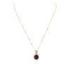 Image 1 : 14KT Yellow Gold 7.00ct Ruby and Diamond Pendant With Chain