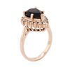 Image 3 : 14KT Rose Gold 3.04ct Green Tourmaline and Diamond Ring
