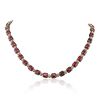 Image 1 : 14KT Yellow Gold 52.66ctw Ruby and Diamond Necklace