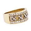 Image 2 : 14KT Two-Tone Gold 0.56ctw Diamond Ring