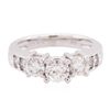 Image 1 : 14KT White Gold 1.20ctw Diamond Ring