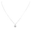 Image 1 : 14KT White Gold 0.94ctw Diamond Pendant With Chain