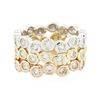 Image 1 : 14KT Three-Tone Gold 1.37ctw Diamond Rings