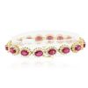 Image 2 : 14KT Yellow Gold 13.60ctw Ruby and Diamond Bracelet