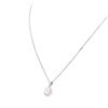Image 3 : 14KT White Gold 1.02ctw Diamond Pendant With Chain