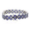 Image 2 : 14KT White Gold 20.79ctw Sapphire and Diamond Bracelet