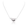 Image 1 : 14KT White Gold 2.56ctw Diamond Pendant With Chain